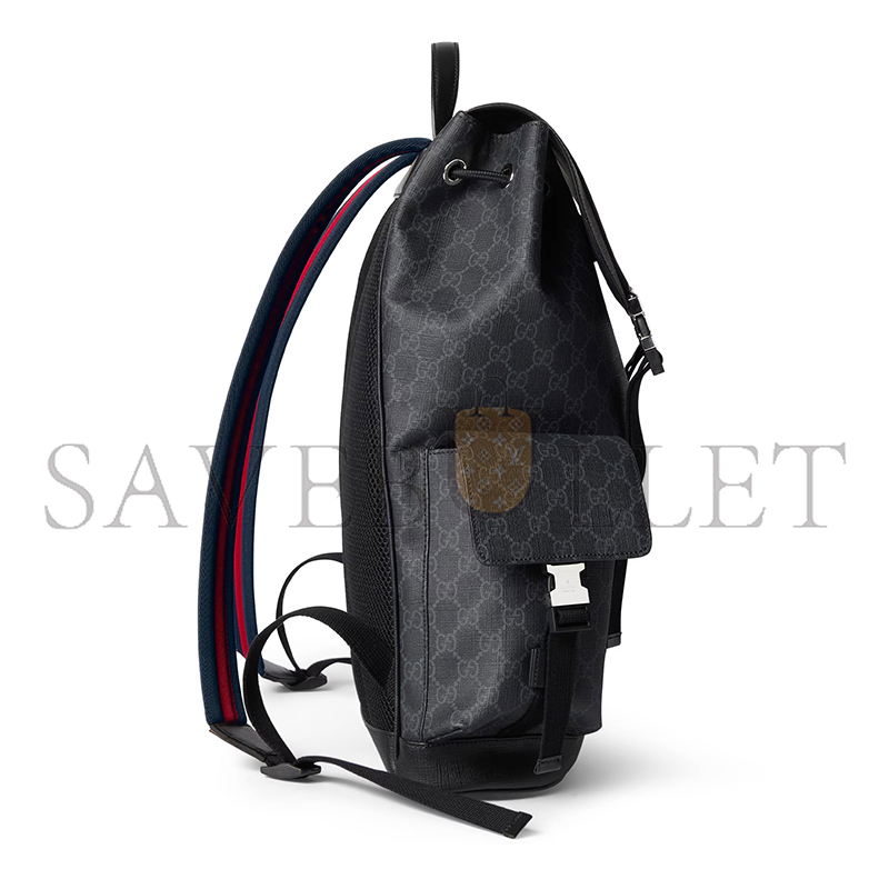 GUCCI GG BLACK LARGE BACKPACK 792080 FADJQ 1185 (46*35*12cm) GUCCI GG BLACK LARGE BACKPACK 792080 FADJQ 1185 (46*35*12cm)